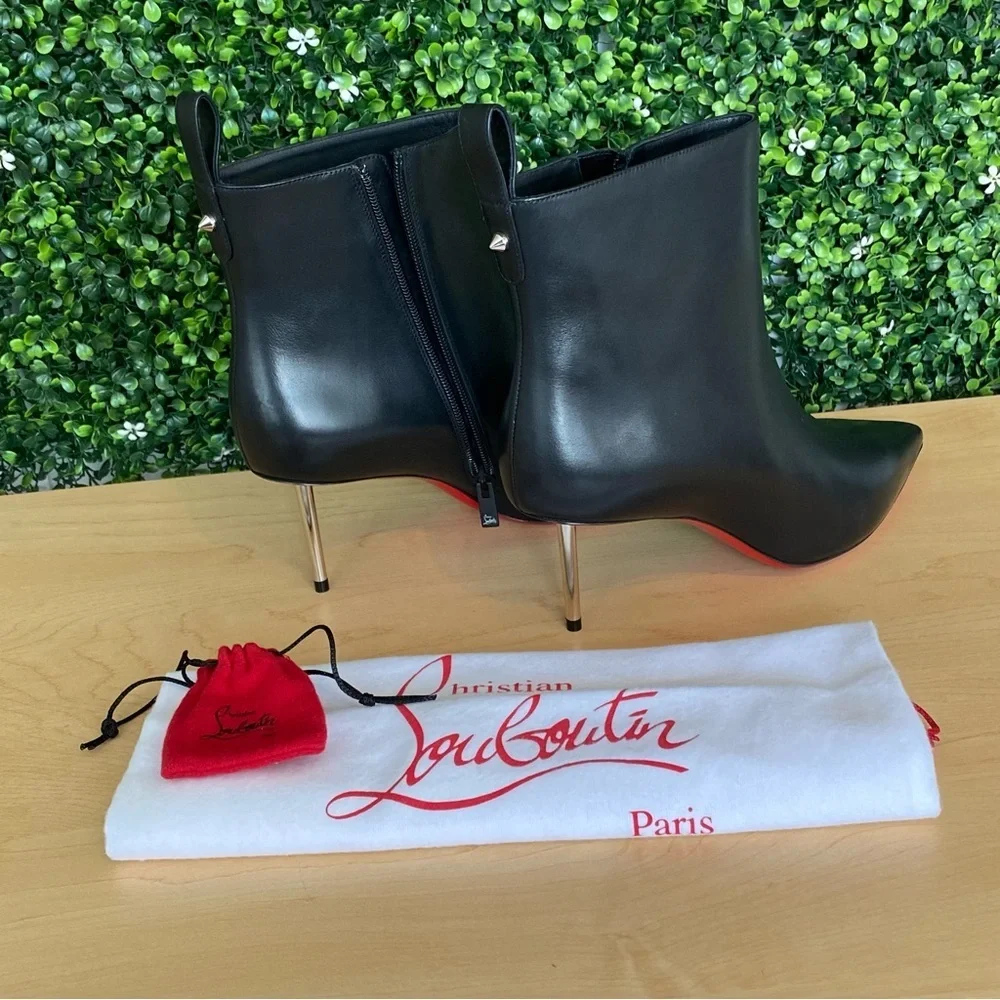 Christian Louboutin Epic Booty Leather Ankle Boots 70‎